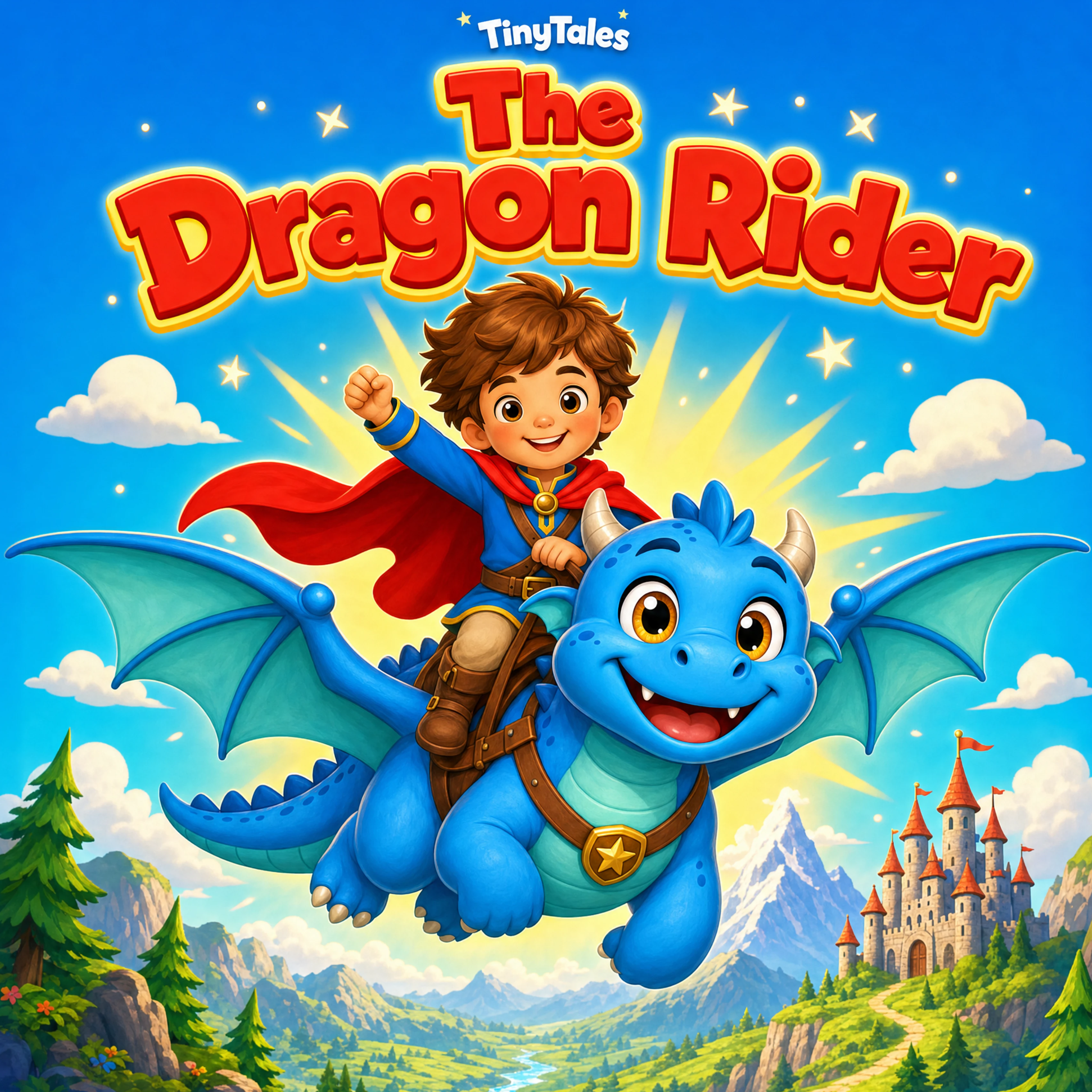 Cover of The Dragon Rider, a personalized children's book