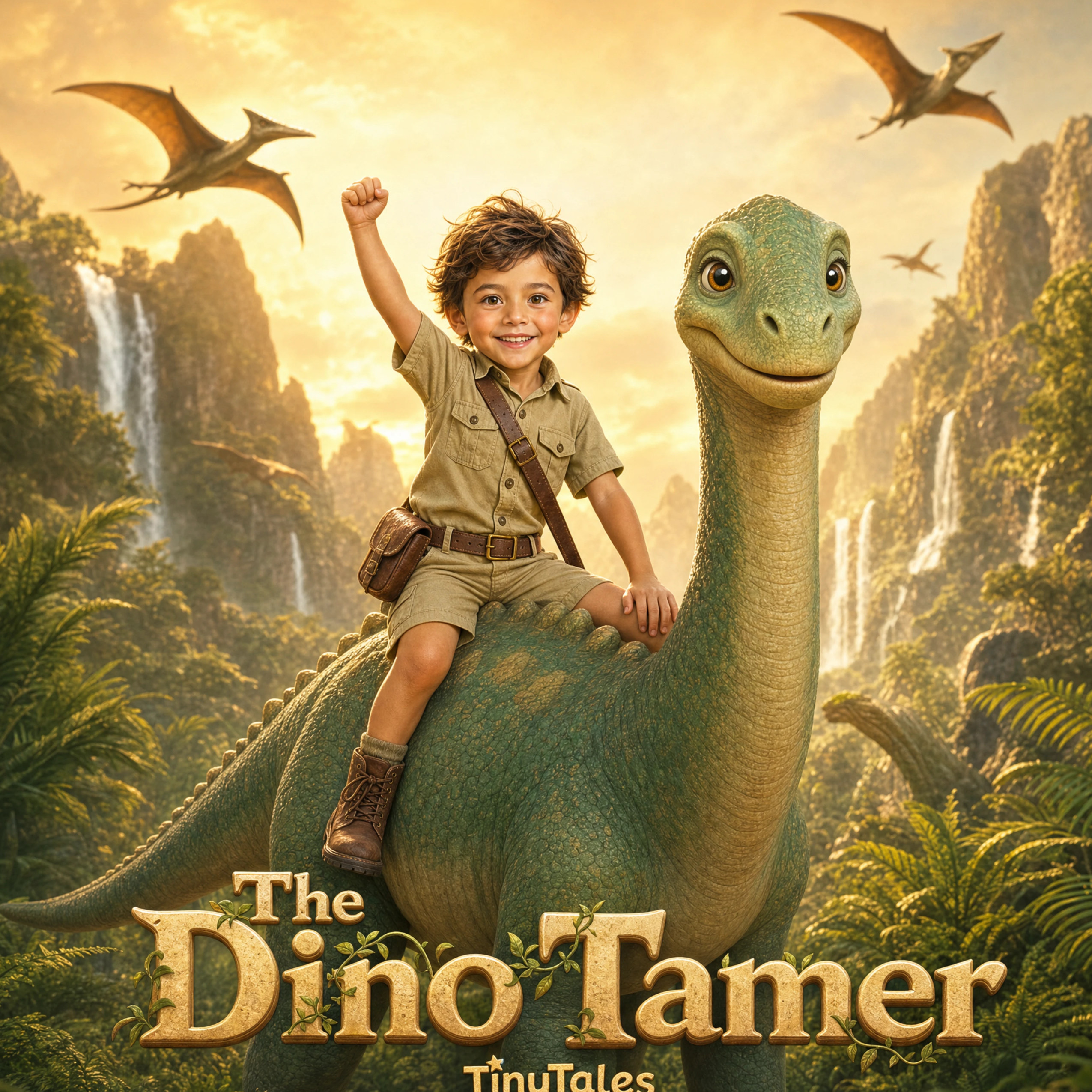 Cover of The Dino Tamer, a personalized children's book