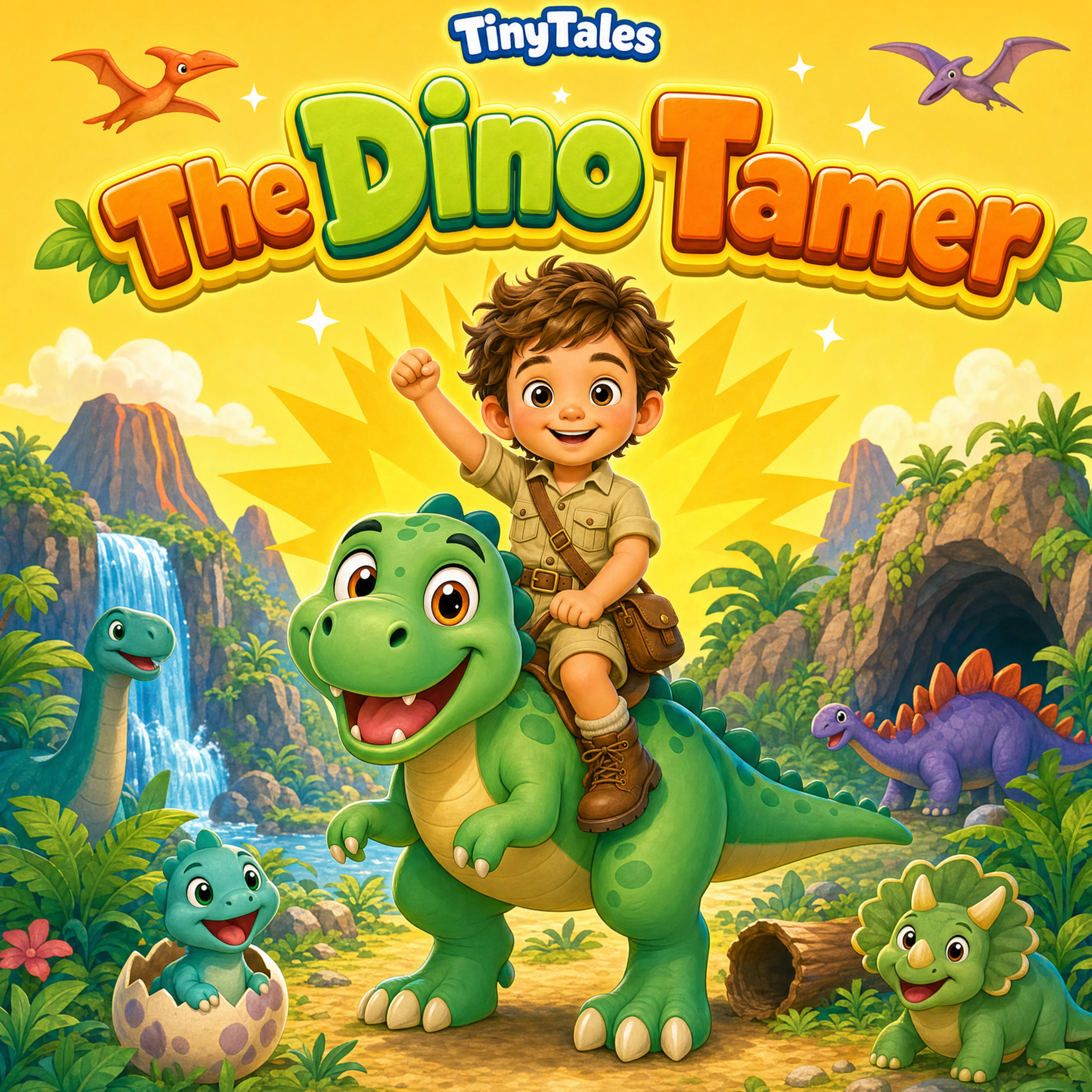Cover of The Dino Tamer, a personalized children's book