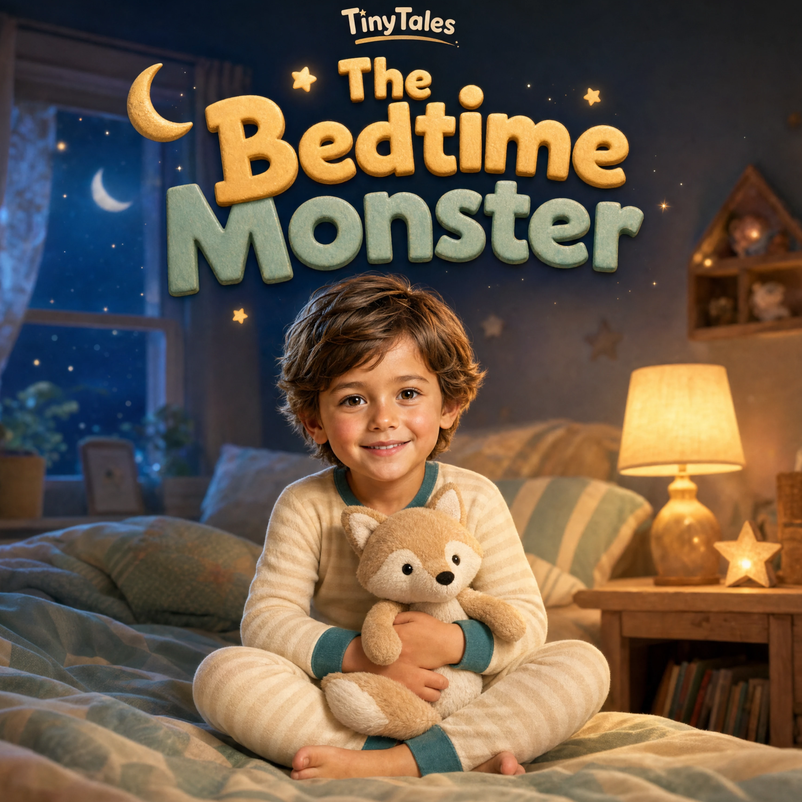 Cover of Bedtime monster, a personalized children's book
