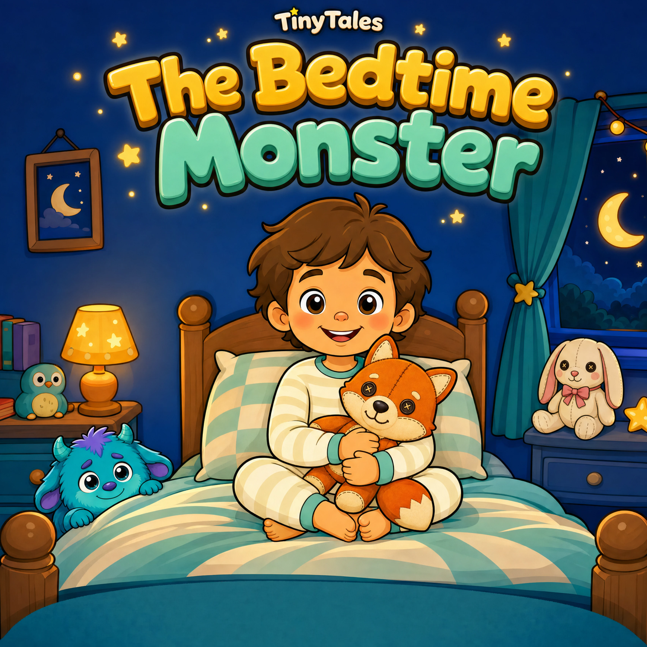 Cover of Bedtime monster, a personalized children's book