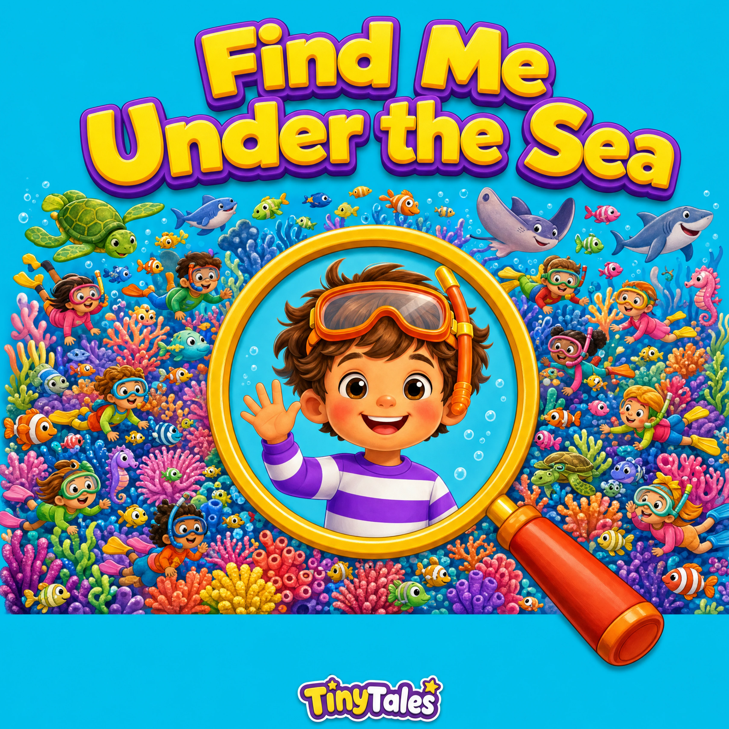 Cover of Find Me Under the Sea, a personalized children's book