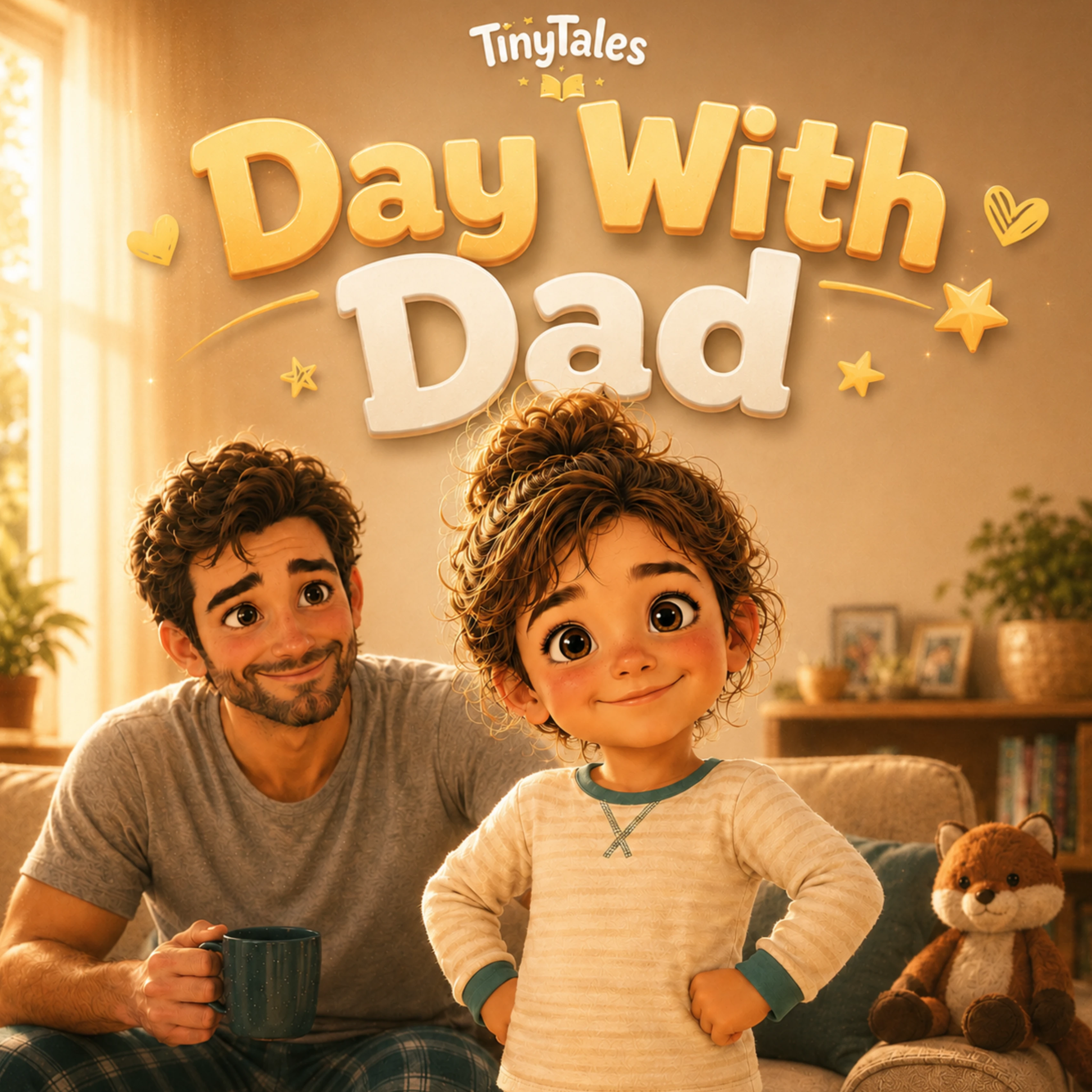 Cover of Day With Dad, a personalized children's book
