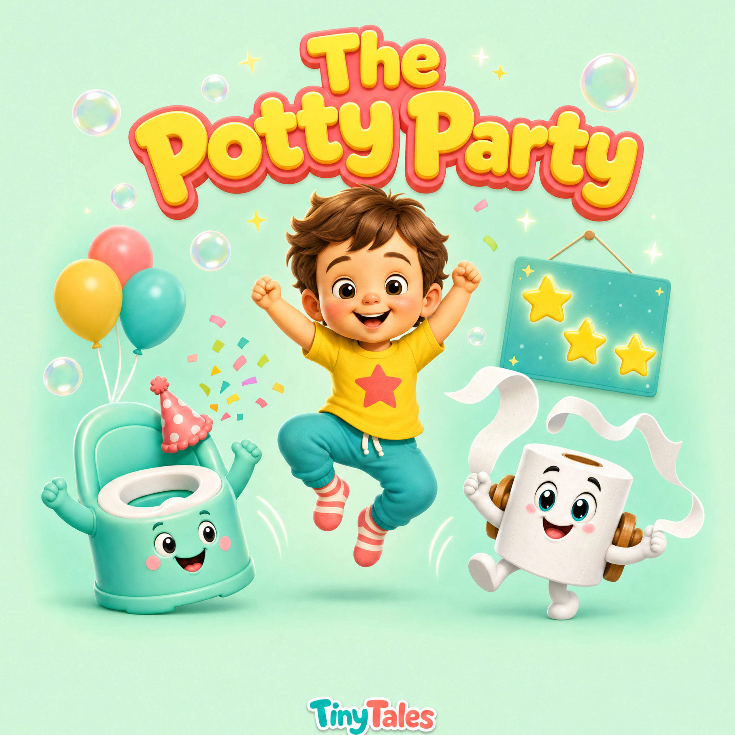 Cover of The Potty Party, a personalized children's book