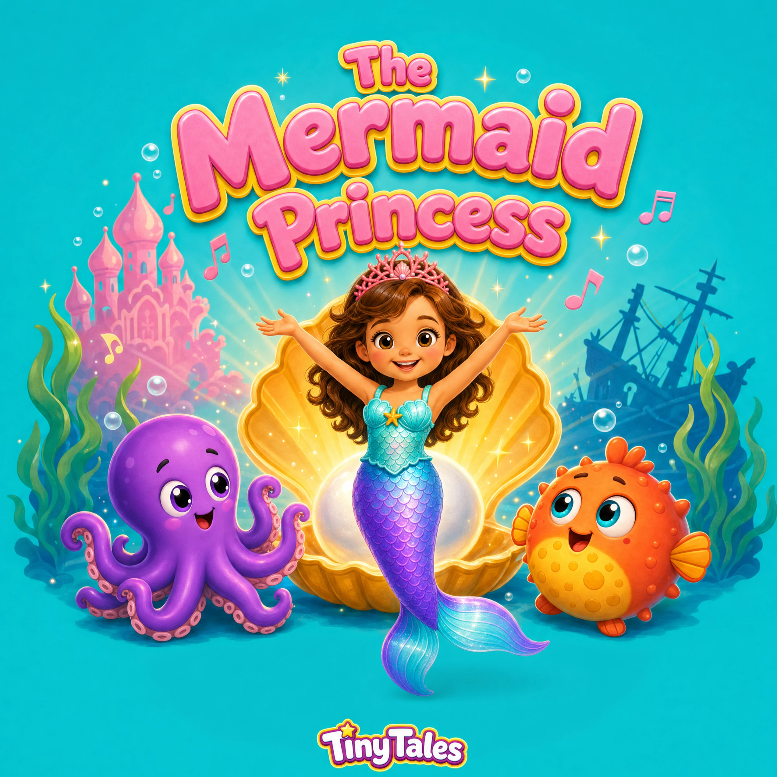 Cover of The Mermaid Princess, a personalized children's book